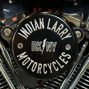 Indian Larry, BK/NY air cleaner cover. Gloss black