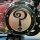 Indian Larry, Question Mark derby cover. Matte black/clear