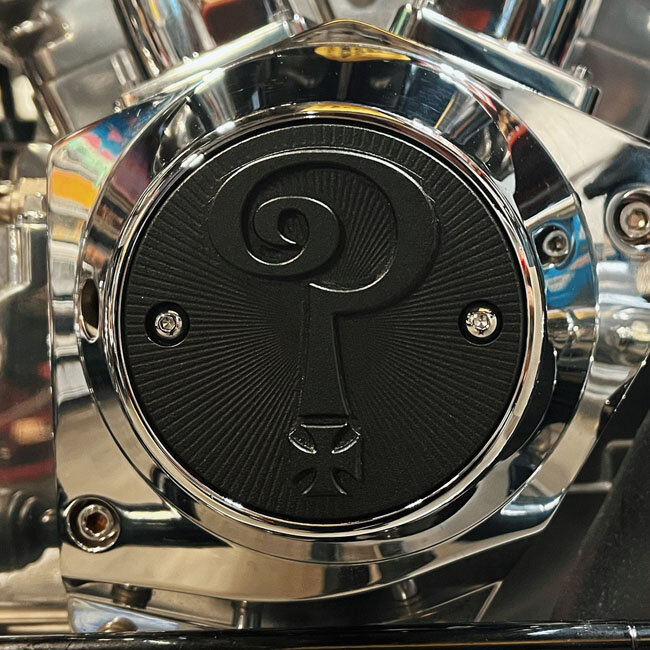 Indian Larry, Question Mark 2-hole point cover. Black