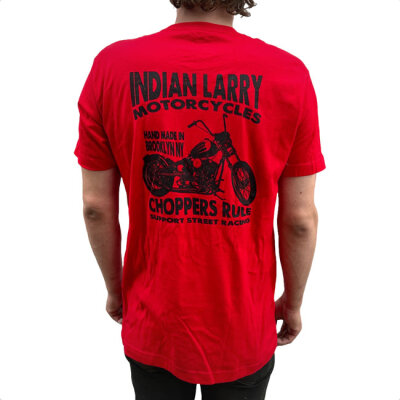 Indian Larry Street Racer t-shirt red Size L