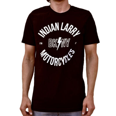 Indian Larry BK/NY t-shirt black Size S
