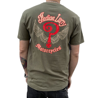 Indian Larry Logo t-shirt army green Size 2XL