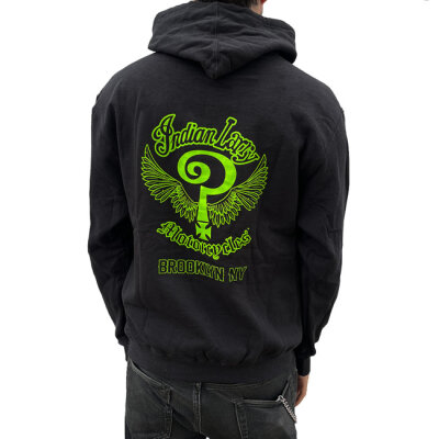 Indian Larry Slime logo hoodie Size L