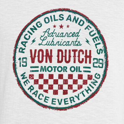 Von Dutch Old t-shirt white Size 2XL
