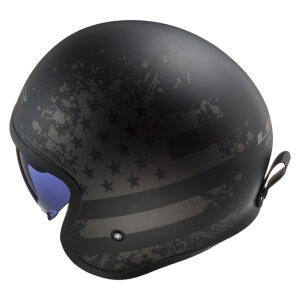 LS2 Spitfire II black Flag helmet matt black Size XS