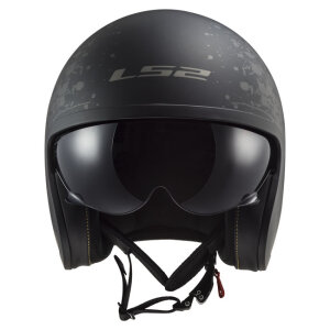 LS2 Spitfire II black Flag helmet matt black Size XL