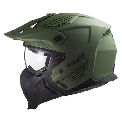 LS2 Drifter Solid helmet matt military green Size L