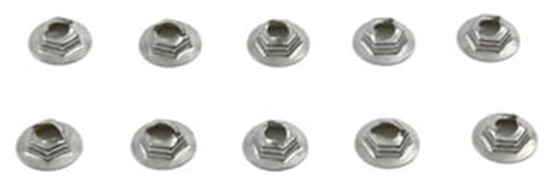 10Pck Tail Light Mount Nuts HD73-98 (GB)