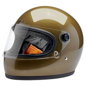 Biltwell Gringo S helmet Ugly Gold Metallic Size XS