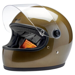 Biltwell Gringo S helmet Ugly Gold Metallic Size XS