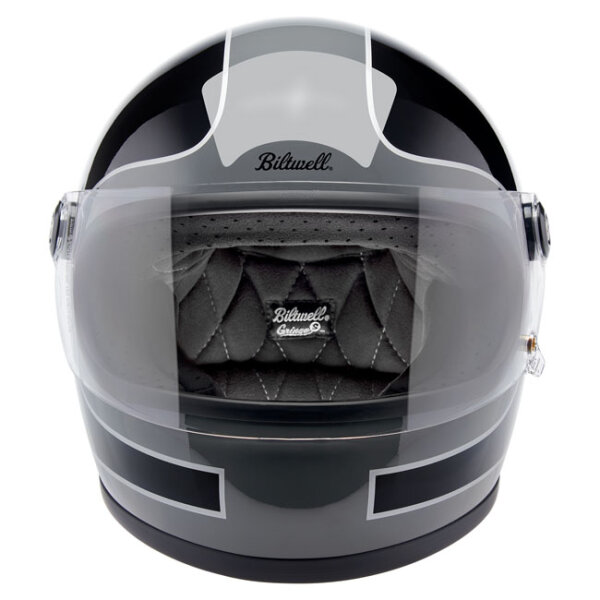 Biltwell Gringo S helmet Storm Grey/Black Tracker Gloss Size XS