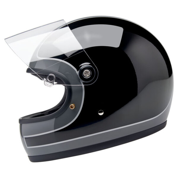 Biltwell Gringo S helmet Storm Grey/Black Tracker Gloss Size XS