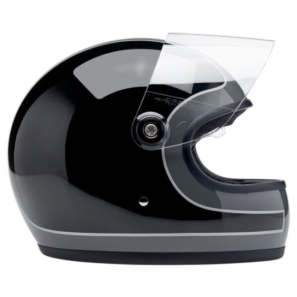 Biltwell Gringo S helmet Storm Grey/Black Tracker Gloss Size M