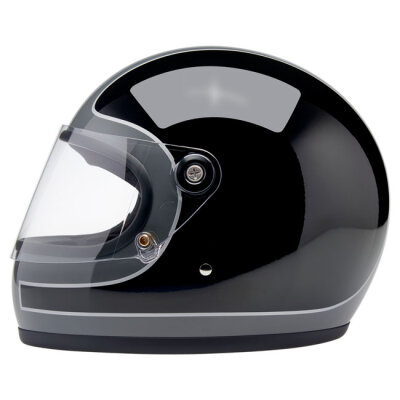 Biltwell Gringo S helmet Storm Grey/Black Tracker Gloss Size M