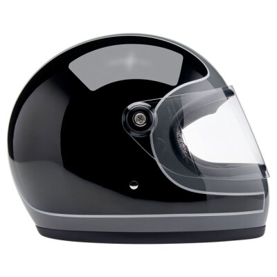 Biltwell Gringo S helmet Storm Grey/Black Tracker Gloss Size M