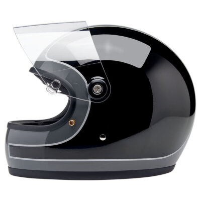 Biltwell Gringo S helmet Storm Grey/Black Tracker Gloss Size M