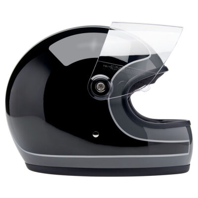 Biltwell Gringo S helmet Storm Grey/Black Tracker Gloss Size M