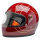 Biltwell Gringo S helmet Garnet Red Flames Size XS