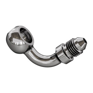 Goodridge Banjo fitting 3/8", 90 degree, 10mm