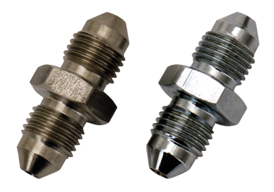 Brake line connector pipe 45 degr. Blk (FR)