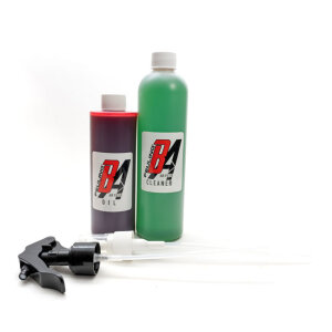 Feuling, air filter oil & cleaner Kit. Red oil