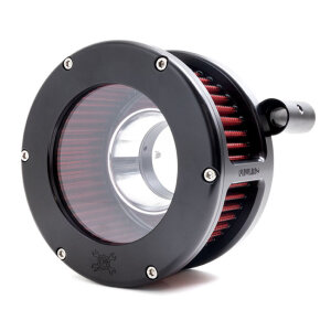 Feuling, BA air cleaner kit. Black. Clear cover