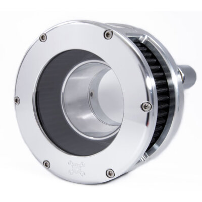 Feuling, BA air cleaner. Raw. Black filter. Clear cover