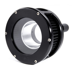 Feuling, BA air cleaner. Black. Black filter. Clear cover