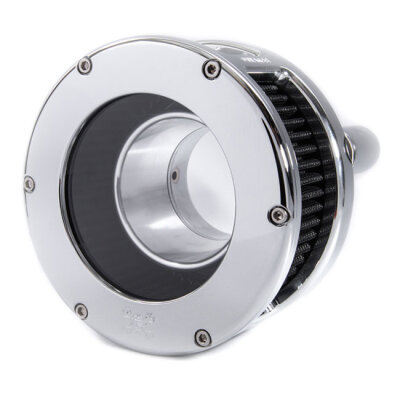 Feuling, BA air cleaner. Chrome. Black filter. Clear cover
