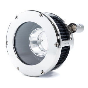 Feuling, BA air cleaner kit. Chrome. Clear cover