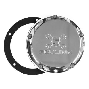 Feuling, derby cover. Gear Cross Wrench. Polished