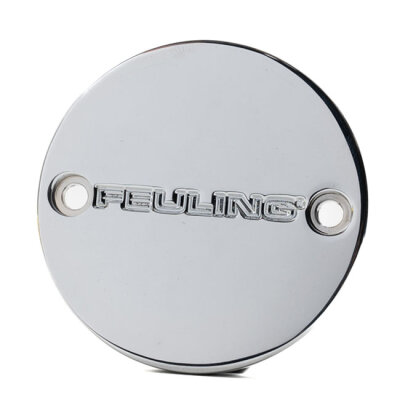 Feuling, point cover. Feuling Text Logo. Chrome