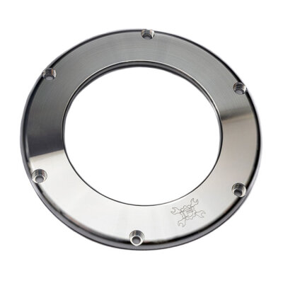 Feuling, replacement BA air filter cover. Raw. Clear