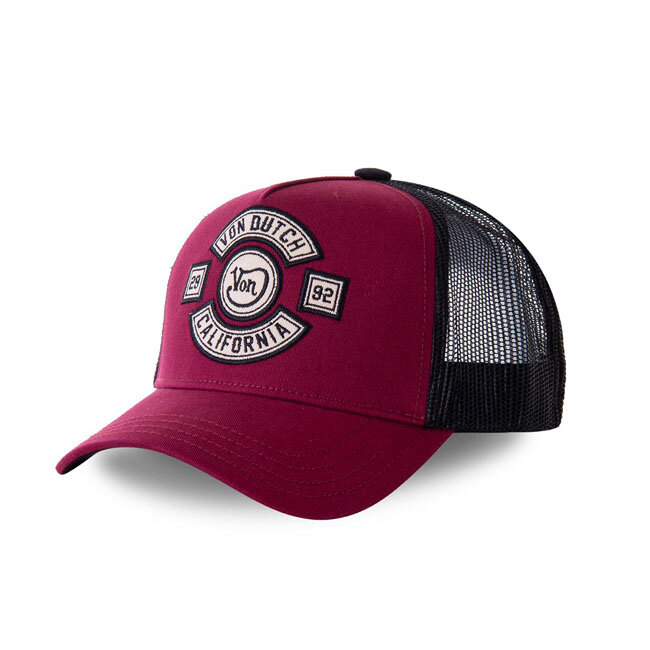 Von Dutch Heritage cap california bordeaux/black One size fits most