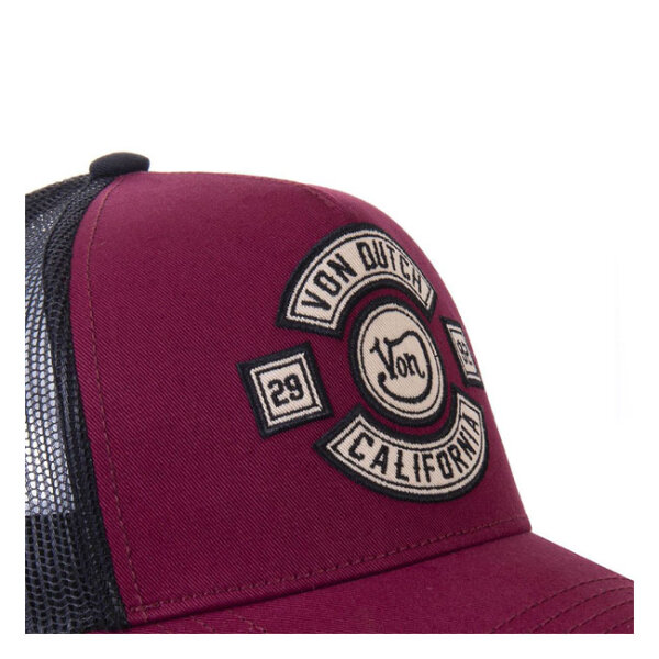 Von Dutch Heritage cap california bordeaux/black One size fits most