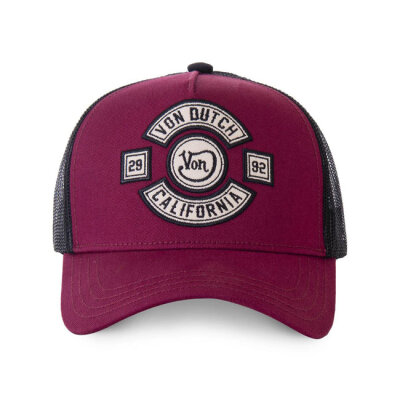 Von Dutch Heritage cap california bordeaux/black One size fits most