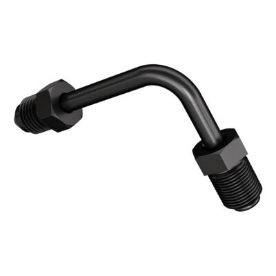 Goodridge, pipe fitting 90 degree bend. Black