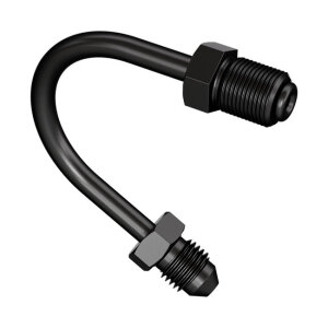 Goodridge, pipe fitting 150 degree U bend. Black zinc