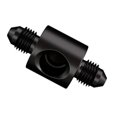 Goodridge Brake switch fitting black plated carbon steel.
