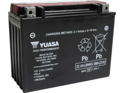 Maintenance Free High Performance YTX24HL-BS Batterie Dry Battery with Acid Pack Lead Acid, 350 A, 22.1 Ah  inkl. 7,50 Euro Batteriepfand inkl. 7,50 Euro Batteriepfand