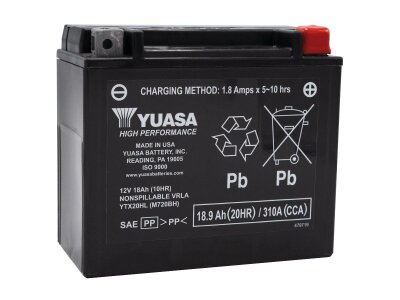 Maintenance Free High Performance YTX20HL Factory Activated AGM Battery AGM, 310 A, 18.9 Ah  inkl. 7,50 Euro Batteriepfand inkl. 7,50 Euro Batteriepfand