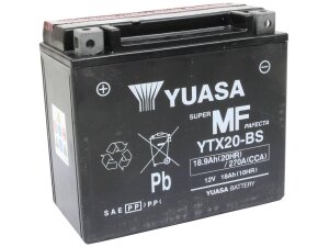 Maintenance Free YTX20L Factory Activated AGM Battery...