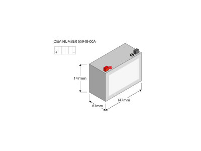 CX14 Heavy Duty Batterie AGM, 275 A, 12.0 Ah  inkl. 7,50 Euro Batteriepfand inkl. 7,50 Euro Batteriepfand