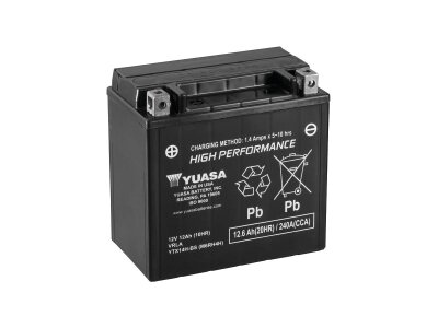 Maintance Free YTX14H-BS Batterie Dry Battery with Acid Pack AGM 240 A 12.0 Ah  inkl. 7,50 Euro Batteriepfand inkl. 7,50 Euro Batteriepfand