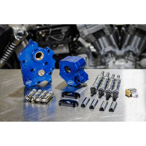 S&S M8 Cam Chest kit - Chain drive, no cam. Black