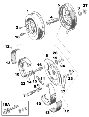 Rear Mechanical Brake Cam BT36-57 (FR)