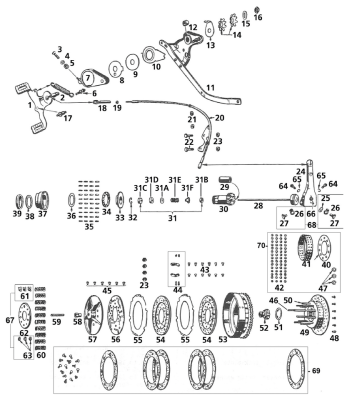 5pck Clutch Pushrod Seals WL41-52