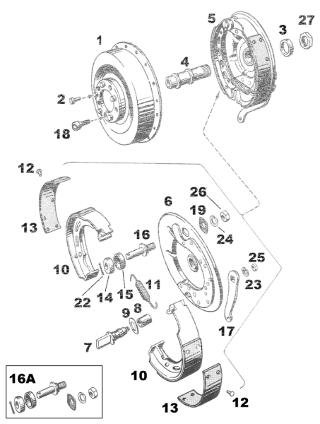 Mechanical Brake Cam Kit EL36-52 FL41-57 (ES)
