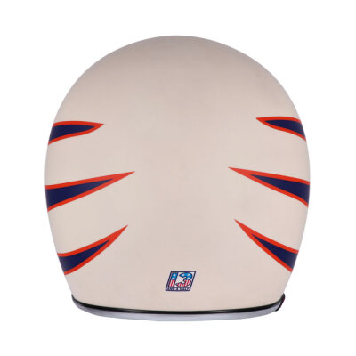 13 1/2 Skull bucket helmet Superior vintage white Size S