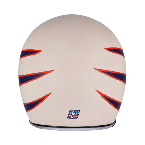 13 1/2 Skull bucket helmet Superior vintage white Size L